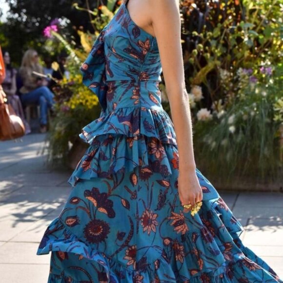 NWOT ULLA JOHNSON Ondine Dress in Lagoon XS $695 - Picture 9 of 12